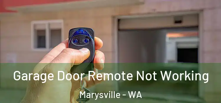  Garage Door Remote Not Working Marysville - WA